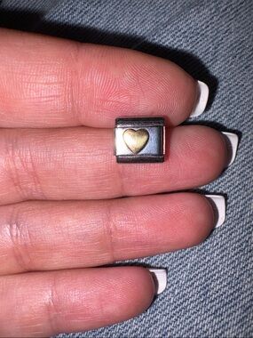 Nomination Charm Women OS Gold Good 18k Gold Heart Stainless Steel Link Italy